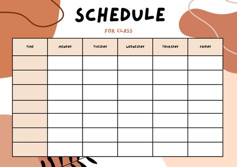 Brown and black Timetable for School Ideas For Timetable Chart, Duty Schedule School Aesthetic, Class Timetable Ideas Aesthetic, Raspored Časova Ideas, Class Routine Chart Ideas, Scedules Ideas For Study, School Time Table Design, Class Time Table Chart Ideas Aesthetic, School Timetable Design Ideas