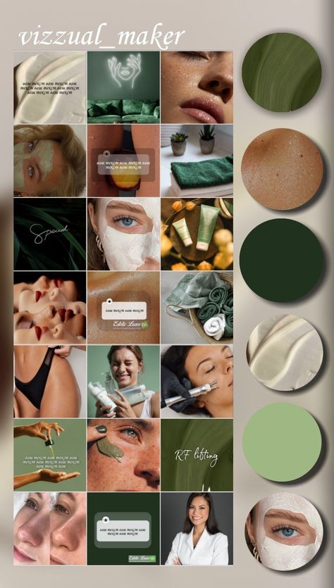 косметология Beauty Spa Instagram Feed, Esthetician Instagram Feed Ideas, Wellness Clinic Aesthetic, Aesthetic Clinic Branding, Facial Spa Aesthetic, Spa Instagram Feed, Esthetician Branding, Instagram Branding Design, Spa Marketing