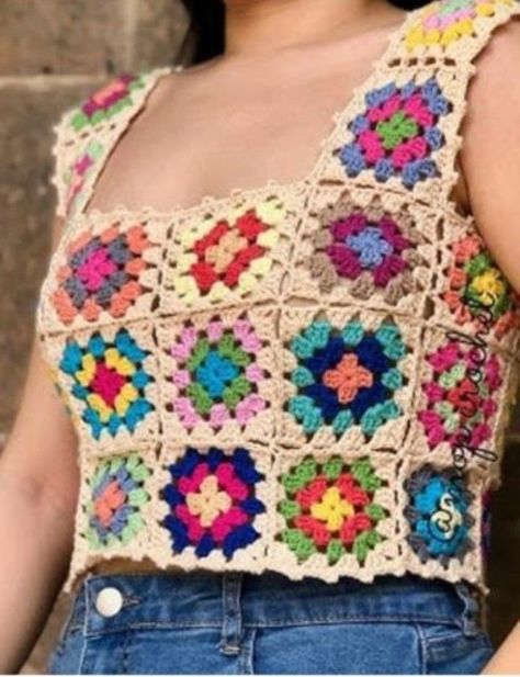 Crochet Bolero Pattern, Hairpin Lace Crochet, Crochet Tank Tops, Crochet Poncho Free Pattern, Gilet Crochet, Crochet Vest Pattern, Crochet Ladies Tops, Crochet Beanie Pattern, Crochet Shrug