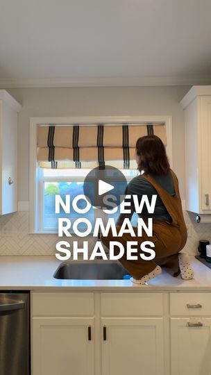 10K views · 271 reactions | DIY no-sew roman shades! Easy and minimal supplies required. And isn’t this fabric from Fabric5anddime PERFECT?! If you have a fabric project coming up, use my code Turner20 for 20% off! | Project Shaunna | Project Shaunna · Original audio Diy Roman Curtains How To Make, Easy Diy Window Treatments, Diy Linen Roman Shades, Diy Window Curtains Ideas, Diy Roman Shades No Sew Easy, Diy Roman Shades No Sew, Diy No Sew Curtains, Valance Tutorial, Roman Shades Kitchen