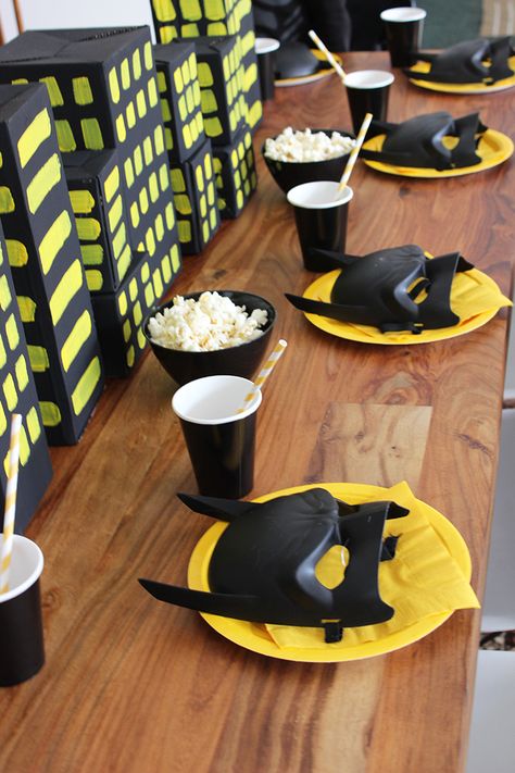 DIY Batman Birthday Party Batman Birthday Food, Batman 5th Birthday Party, Batman 3rd Birthday Party, Batman 4th Birthday Party, Batman First Birthday Party, Batman Themed Birthday Party Decoration, Bat Man Birthday Party, Lego Batman Party Decorations, Batman 1st Birthday Party