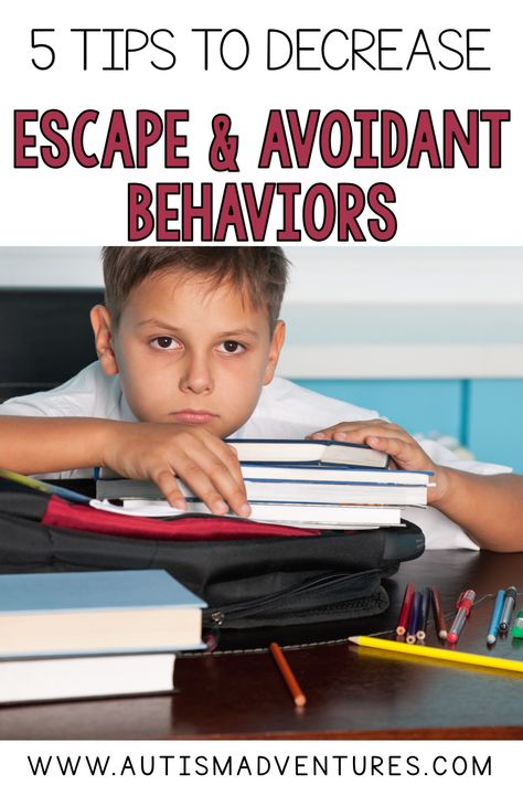 Student slumped over his books looking bored and annoyed with work showing him trying using escape and avoidant behaviors in the classroom. Functions Of Behavior, Independent Living Skills, Calendar Skills, Behavior Intervention Plan, Independent Life, Educational Assistant, Behavior Plans, Sped Classroom, Behavior Interventions