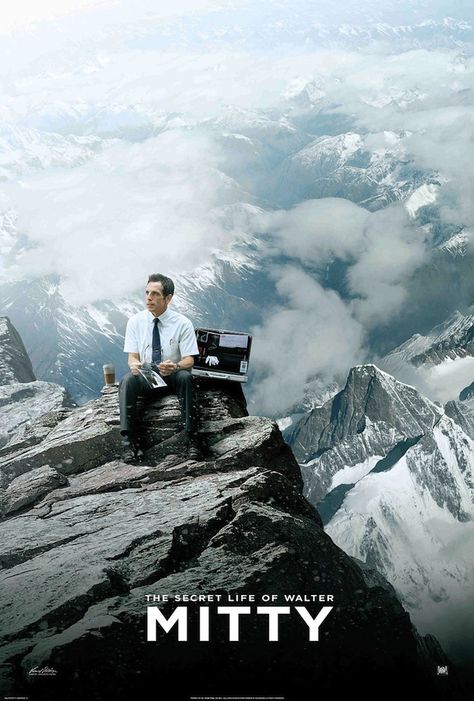 The Secret Life of Walter Mitty (2013) Mitty Movie, Secret Life Of Walter Mitty, Little Dorrit, Life Of Walter Mitty, Walter Mitty, Ben Stiller, Adam Scott, Inspirational Movies, Movies Worth Watching