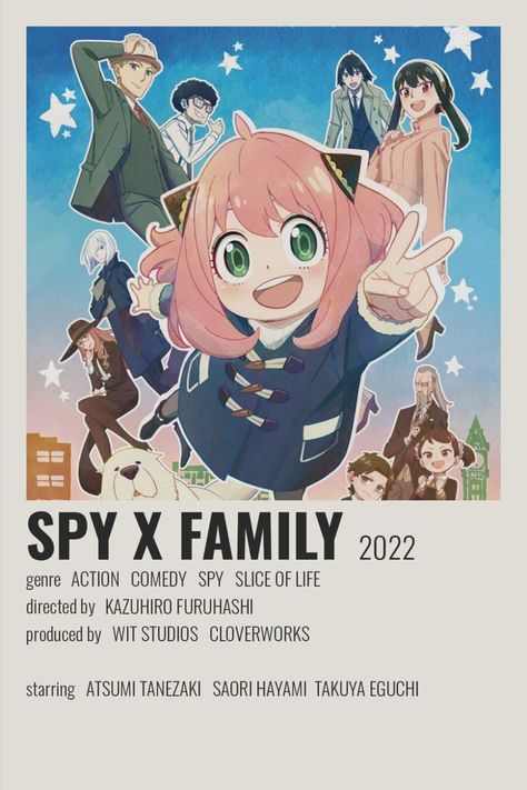 Spy X Family Poster, Minimalist Anime Poster, Minimalist Anime, The Olsen Twins, Anime Wall Prints !!, Japanese Animated Movies, Anime Dvd, Tous Les Anime, Animes To Watch