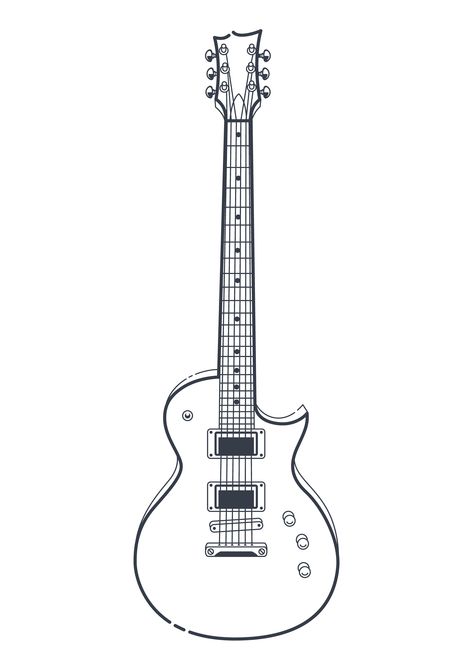 Download Electric Guitar Vector Vector Art. Choose from over a million free vectors, clipart graphics, vector art images, design templates, and illustrations created by artists worldwide! Electric Guitar Coloring Page, Electric Guitar Tattoo Ideas, Electric Guitar Drawing Sketches, Electric Guitar Sketch, Electric Guitar Drawing, Gitar Vintage, Peace Sign Art Hippie, Electric Guitar Art, Guitar Sketch