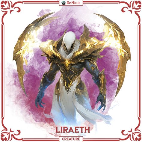 DnD 5e Statblock for Liraeth by Me.Mimic Dnd Gods Concept Art, God Of Lightning, Super Powers Art, Dragon Ball Image, Fantasy Props, Dnd Monsters, Star Wars Rpg, Cool Swords, Fantasy Monster