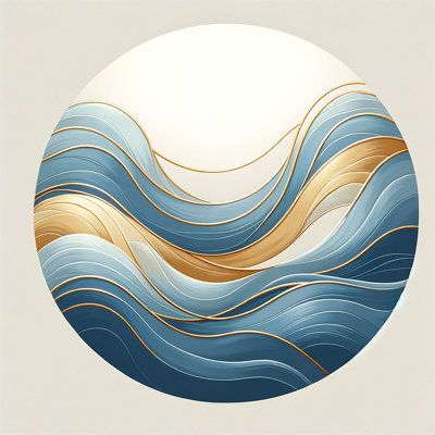 Ocean waves art