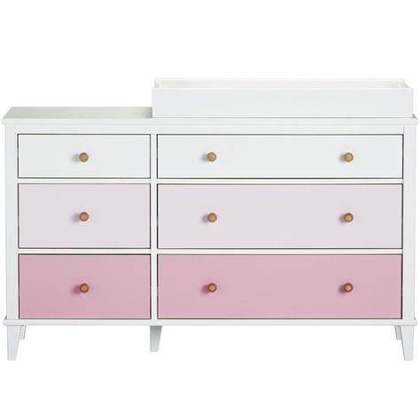 Little Seeds Monarch Hill Poppy 6-Drawer Changing Table, Pink White 6 Drawer Dresser, Pink Drawers, Changing Dresser, Changing Table Topper, Grey Drawers, Changing Table Dresser, Baby Changing Tables, Teen Furniture, Set Of Drawers