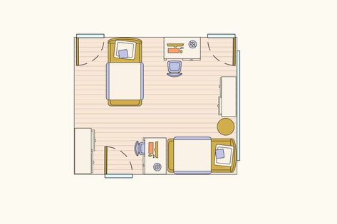 How to Layout 4 Tricky Bedroom Floorplans with Two Twin Beds — Layout Lessons