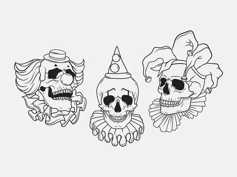 #tattoo #tattoos #inked #tattooart #tattooed #tattooideas #tattoodesign #tattooinspiration #tattoosleeve #tattooflash #inkedgirls #tattooedwomen  #InkLaughs  #TattooFails Skull Jaw Tattoo, Tattoo Coloring Pages, Stomach Tattoo, Clown Tattoo, Tattoo Outline Drawing, Handpoke Tattoo, Theme Tattoo, Flash Tattoo Designs, Spooky Tattoos