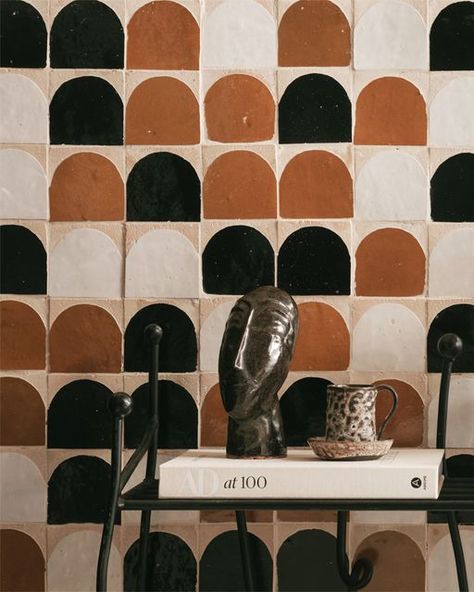 Otto Tiles & Design on Instagram: "Arch Terracotta Zellige Tiles for geometry lovers. You can create regular and irregular patterns. Add different colours to your patterns for even more options. Be bold... Suitable for indoor and outdoor walls only.

Design/Styling: Hannah Franklin (@hannahfranklininteriorstylist)
Photo: Felix Speller (@felixspeller)

#ottotiles #tiles #tiledesign #tileart #tileinspiration #floortiles #walltiles #interiordesign #interiordesigner #interiordesignideas #interiorinspiration #encaustictiles #architecture #homeinspiration #zellige #zelligetiles #zelij #moroccantiles #patterns" Terracotta Zellige, Otto Tiles, Zellige Tiles, Irregular Patterns, Zellige Tile, Moroccan Tiles, Tile Inspiration, Tiles Design, Tile Art