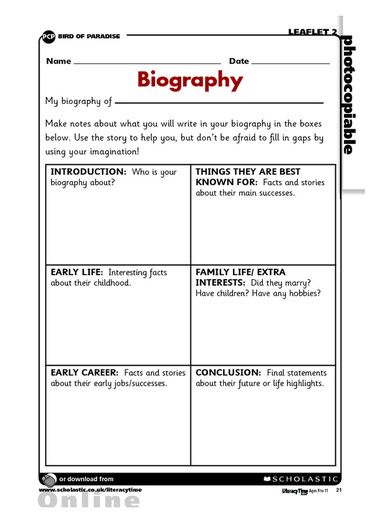 biography planning frame                                                                                                                                                                                 More Autobiography Template, Write A Biography, Biography Writing, Biography Activity, Biography Template, Autobiography Writing, Biography Project, Writing A Biography, 5th Grade Writing