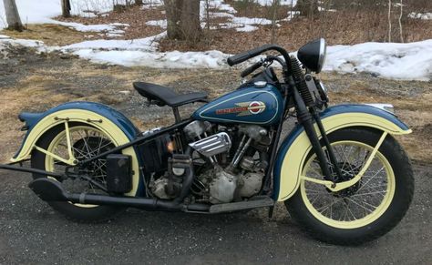 1936 HD EL KNUCKLEHEAD-FIRST YEAR Old Harley Davidson, Harley Knucklehead, Harley Davidson Knucklehead, Harley Davidson Bike, Bike Pics, Davidson Bike, Harley Davidson Street Glide, Harley Bikes, New Harley Davidson