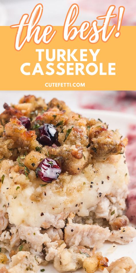 Turkey Dinner Casserole Thanksgiving Leftovers, Turkey And Stuffing Leftover Recipes, Turkey Divan Recipe, Holiday Leftover Recipes, Ground Turkey Thanksgiving Recipes, Fall Turkey Recipes, Ground Turkey And Stuffing Casserole, Ground Turkey Thanksgiving, Turkey Breast Casserole Recipes