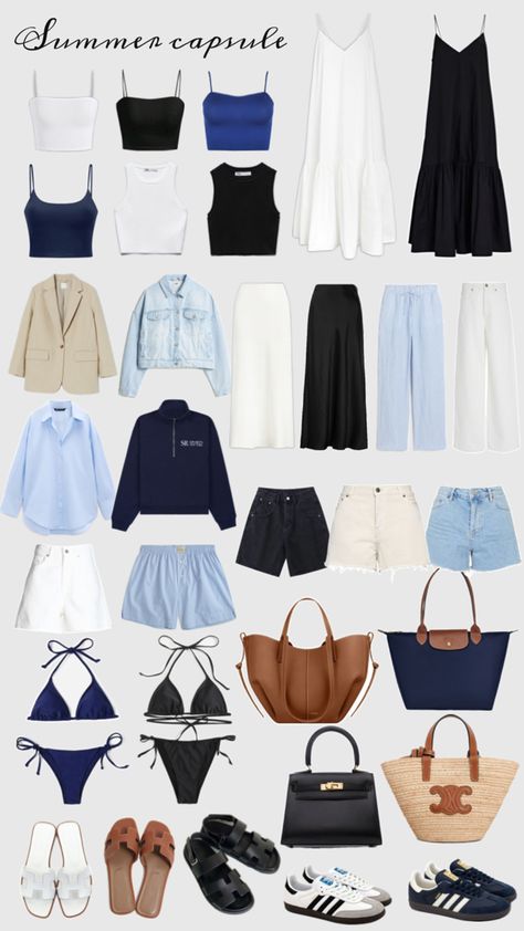 Capsule Wardrobe Women, Wardrobe Makeover, Europe Outfits, Summer Capsule, Casual Day Outfits, Wardrobe Outfits, Stockholm Fashion, Looks Chic, Summer Fashion Outfits