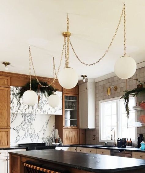 Brass Chain Swag Chandelier With White Glass Globe Shades Modern Kitchen Pendant Chandelier Satin White Opal Neckless Globes 5 Light - Etsy Modern Kitchen Pendants, Swag Chandelier, Cluster Chandelier, Ceiling Hooks, Kitchen Pendant, Swag Light, Wood Chandelier, Lighting Logo, Kitchen Pendants