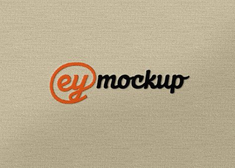 Free Logo Mockup, Logo Mockup, Free Mockup, Mockup Psd, Free Psd, Design Tutorials, Embroidery Logo, Mockup, Logo Design