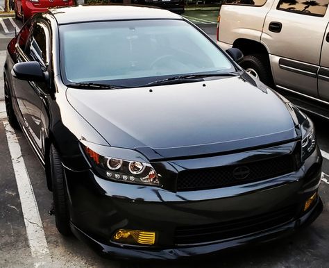 Scion Tc Custom, Scion Tc Accessories, 2007 Scion Tc, 2006 Scion Tc, Toyota Scion Tc, Car Sick, Scion Tc, Car Ideas, Black Car