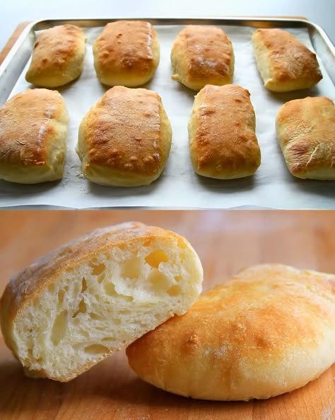 Easy and Budget-Friendly Ciabatta Bread - Greenku Recipes Homemade Ciabatta Bread, Ciabatta Bread Recipe, Grandma Cooking, Ciabatta Bread, Grandmas Recipes, Italian Bread, Best Food Ever, Budget Friendly Recipes, Crusty Bread