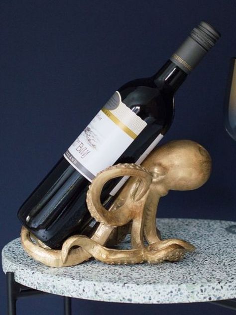 The look pays attention to details!! #homeaccessories #interiordesign #designideas #modernaccessories #decor #homedecor #interiordesigninspiration #accessoriesideas Octopus Wine Holder, Wine Bottle Holder, Wine Display, Cocktail Accessories, Wine Holder, Wine Bottle Holders, Uk Gifts, Bottle Holder, House Of Hampton