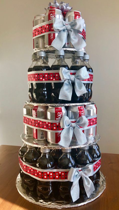 Diet Coke Brownies, Diet Coke Cake, 13 Birthday Gifts, Low Budget Gifts, Coke Gifts, Coke Cake, 80th Birthday Party Decorations, Coke Drink, Bff Birthday Gift