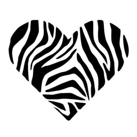 Zebra Silhouette, In Shape, Rare Disease Awareness, Shape Of Heart, Zebra Skin, Zebra Art, Fashion Vector, Heart Illustration, Rare Disease