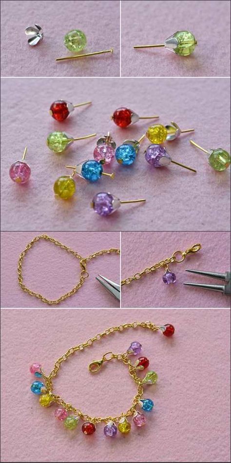 Glass Bead Jewelry Diy, Seed Bead Tutorials, Glass Beads Diy, Bead Tutorials, Colorful Bracelet, Glass Beads Jewelry, Diy Bracelet Designs, Beaded Jewelry Tutorials, Doll Jewelry