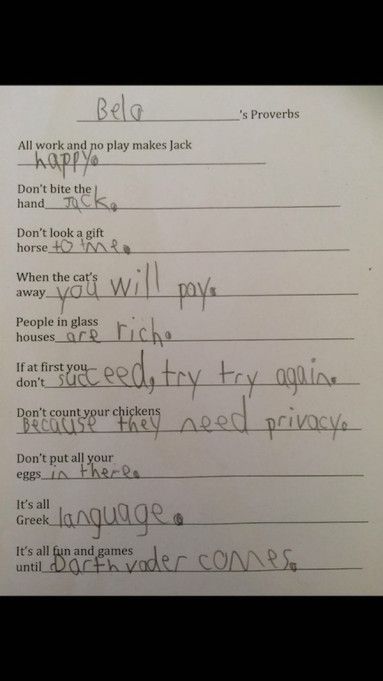 53 Hilarious Homework Answers From Kids That Are so Wrong, They’re Right – Page 9 – SheKnows Funny Things Kids Say, Homework Funny, Wrong Answers Only, Funny Kids Homework, Funny Test Answers, Things Kids Say, Funny Test, Clever Kids, Kids Homework