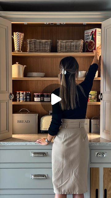 Hill Farm Furniture on Instagram: "Happy Tuesday 🤍 by far the most popular aspect of any kitchen…the breakfast cupboard ☕️🥖🥐 
.
.
.
.
#hillfarmkitchens #hillfarmshowroom #kitcheninspiration #bespokekitchens #bespokekitchendesign #breakfastcupboard #lardercupboard #countrykitchens #moderncountrykitchens #countryliving" Breakfast Cupboard, Farm Furniture, Modern Country Kitchens, Farm Show, Larder Cupboard, Bespoke Kitchen Design, Bespoke Kitchens, The Breakfast, Happy Tuesday