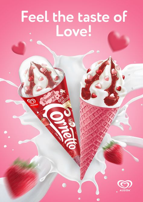 Ice Cream Product Design, Product Manipulate, Product Manipulate Photoshop, Milkshake Ads, Food Product Poster, Info Poster Design, Advertisement Poster Product, Drink Advertising Design, Ice Cream Graphic Design