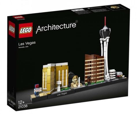 Las Vegas skyline has been redesigned Lego Architecture Skyline, Lego Architecture Building, Lego Architecture Set, Las Vegas Attractions, Vegas Attractions, Vegas Skyline, Dubai Skyline, Architecture Set, Photo Table