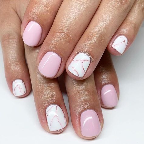 Nails Marble Pink, Pink Nail Marble, Light Pink And White Marble Nails, Natural Pink Marble Nails, Marble Nails Pink Gold, Pink Marble Nails, Pale Pink Marble Nails, Baby Pink Nails, Marble Nails