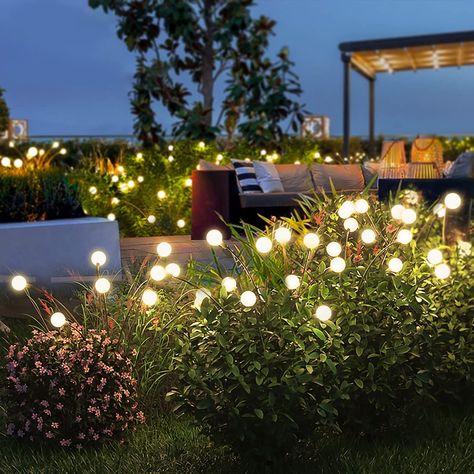 2 Lighting Mode, Sway by Wind, Waterproof Solar Decorative Lights, Solar Outdoor Lights for Yard Patio Walkway Decoration, Warm White Solar Powered Garden Lights, Firefly Lights, Outdoor Garden Lighting, Outdoor Landscape Lighting, Lawn Lights, Solar Powered Lights, Garden Pathway, Landscape Decor, Solar Garden