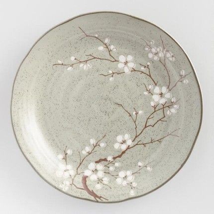 Cherry Blossom Decor, Painted Ceramic Plates, Diy Pottery Painting, Pottery Painting Designs, Keramik Design, Pottery Crafts, Diy Pottery, Ceramics Pottery Art, Home Decorating Ideas