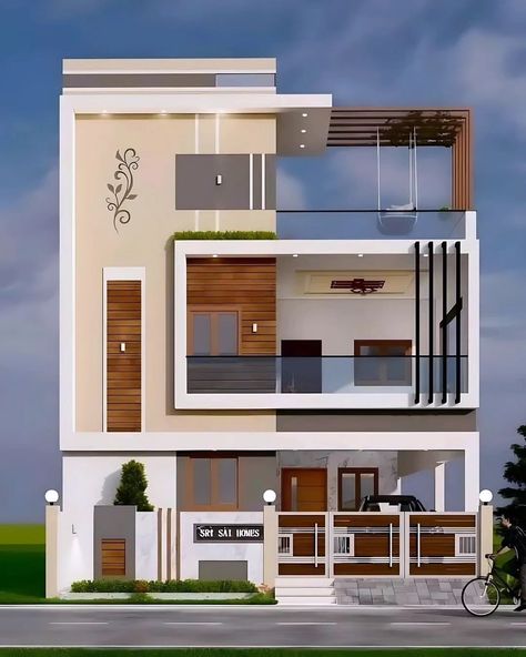 Follow @3d_house_elevations @3d_house_elevations @3d_house_elevations . . 7020910965 call/WhatsApp for design services . . . . . Copyright belongs to respective owner DM for credit or removal . . . . #houseelevation #architects #housedesigns #housedesigner #exteriordesigns #3delevation #dhule #jalgaon #exteriorpainting #homedesigning #indianhousedesign #elevationdesigns #frontelevation #frontelevationdesign #naksha #houseplans #3delevation #3dfrontelevation G+2 Elevation Design Indian, G 2 Front Elevation Design Latest, Elevation Designs For House, 3d Elevation Design, Small Apartment Building Design, House Elevations, Freelance Architect, 3d House Design, House Front Elevation