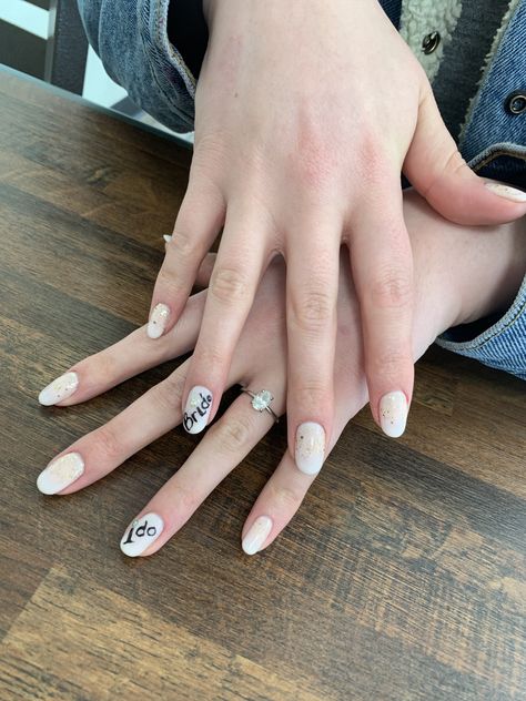 Wedding nails for bride