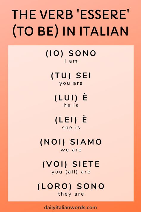 Italian Numbers 1 To 10, How To Speak Italian, Irregular Verb, Italian Verbs, Basic Italian, Speak Italian, Learn To Speak Italian, Italian Grammar, Learning Languages Tips