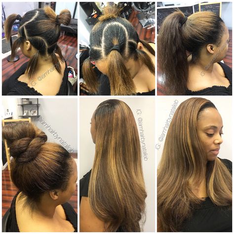 Versatile Sew-In by Natalie B. (312) 273-8693 Versatile Sew In, Sew In Weave Hairstyles, Sew In Hair Extensions, Sew In Hairstyles, Sew In Weave, Weave Hair, Goddess Braids Hairstyles, Hair Scarf Styles, Sew Ins