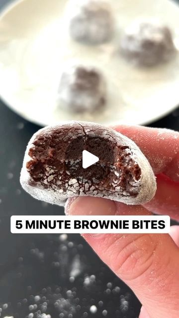 We’re Hungry on Instagram: "NO BAKE brownie bites recipe below…
-4 Tbsp *heat treated flour
-2 Tbsp cocoa powder
-3 Tbsp sugar
-1 ½ Tbsps melted butter
-2 tbsp  milk

1. *Microwave the flour in three or four 30-second increments, stirring between each one. Give it a mix and let it cool.
2. Add all of the ingredients to the bowl of flour and mix to form a dough.
3. Make 5 balls out of the dough and roll in powdered sugar.
4. Enjoy immediately or chill in the refrigerator. 
.
#brownie #brownielovers #browniebites #nobake #fudgy #chocolate #decadent #dessert #desserts #dessertporn #desserttime #dessertlover #dessertoftheday #dessertsofinstagram #instadessert #easydessert #easyrecipes #easyrecipe #foodie #foodies #foodiesofinstagram #recipe #recipeoftheday" No Bake Brownie Bites Recipe, Three Ingredient Recipes Desserts, Recipes With Cocoa Powder, Heat Treated Flour, No Bake Brownie Bites, Three Ingredient Cookies, Brownie Bites Recipe, Cocoa Powder Recipes, Three Ingredient Recipes