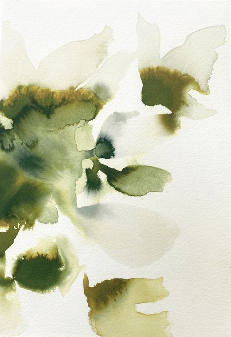 Japanese Graphic Design, Abstract Watercolor Flowers, Neutral Gallery Wall, Abstract Watercolor Flower, Painting Courses, Watercolor Florals, Prints Abstract, Watercolor Prints, Landscape Paintings Acrylic