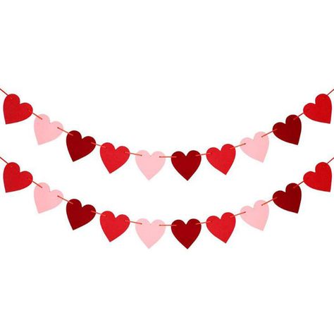 Letter Garland, Saint Valentin Diy, Valentine Garland, Wedding Anniversary Decorations, Heart Shaped Valentines, Love Decorations, Love Party, Heart Banner, Party Flags