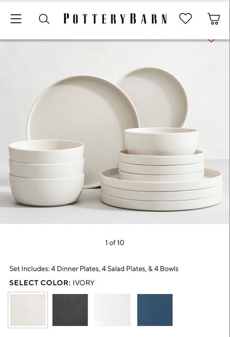 White Dishware Sets, White Plates Aesthetic, Aesthetic Kitchen Plates, Kitchen Plates Set Aesthetic, Japandi Kitchen Plates, Cute Utensils Aesthetic, Neutral Plates And Bowls, Minimalist Dinnerware Set, Kitchen Dishes Sets Aesthetic