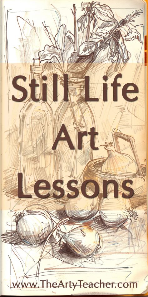 Explore the world of still life art with these engaging lessons designed specifically for high school and middle school art teachers. Encourage students to hone their observation skills and attention to detail through various still life setups. These lessons will help students develop a keen eye for composition, lighting, and texture in their artwork. #StillLifeArt #ArtLessons #HighSchoolArt #MiddleSchoolArt Teaching Composition In Art, High School Still Life Drawing, Value Drawing Ideas High School Art, Art Assignments High School, High School Drawing Lessons, High School Art Lessons Projects, Middle School Drawing Lessons, 7th Grade Art Lessons, Art For Middle Schoolers