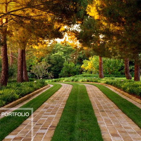 LOVE this driveway.  Someday. Grass Driveway, Brick Driveway, Driveway Ideas, Driveway Paving, Paver Walkway, Driveway Entrance, Driveway Design, Driveway Landscaping, Garden Walkway