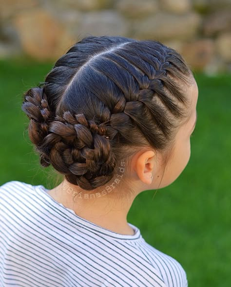 Easy Hair Styles For Dance, Cute Marching Band Hairstyles, Ballet Dancer Hairstyle, Braided Hairstyles For Dance Competitions, Gymnastic Competition Hairstyles, Competition Hairstyles Dancers, Gymnastics Hairstyles For Kids, Figure Skating Hairstyles Competition, Dance Competition Hair Lyrical