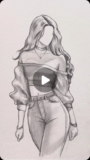 VKArtbox on Instagram: "This is easy or not !? 🤩❤️" Girl Drawing Sketches Easy, Cute Pose Ideas Drawing, Simple Sketch Ideas For Beginners, Art Sketches Portraits, Drawing Ideas Easy Girl, Pen Drawing People, Pencil Art Easy Drawings Sketches, Cute Drawings People, Girls Drawing Easy