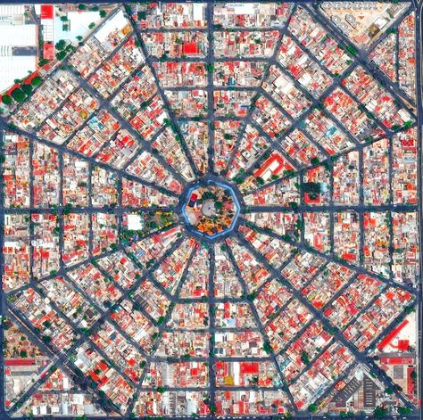 Gallery of Radial City Plan: Nine Examples Around the World Seen From Above - 7 Architecture Jobs, Radial Design, City Plan, City Layout, Aerial Photos, City Planner, City Planning, Living Modern, Urban Fabric