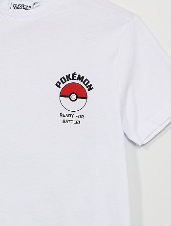 Camiseta 'Pokemon' - Blanco - Niño - Talla M - El mejor entrenador debe tener la mejor camiseta para entrar en el estadio.  - Camiseta 'Pokemon' - 100 % algodón - De punto - Cuello redondo - Manga corta  - Estampado 'Pokeball' delantero en el pecho - Gran estampado 'Pokemon' en la parte trasera Pokemon T Shirt, Pokemon 100, Pokemon Shirt, T Shirt Pokemon, Pokemon T, Birthday Shirts, Tee Shirt, Long Sleeve Tshirt Men, Men's Polo Shirt