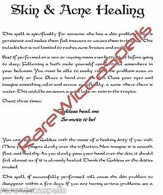 WICCA BOOK OF Shadows 10 pages HEALING SPELLS on Parchment with color images - $9.00 | PicClick Acne Spell, Book Of Shadows Spells, Wicca Book Of Shadows, Pregnancy Spells, Real Spells, Pagan Magic, Beauty Spells, Witchcraft Books, Magic Spell Book