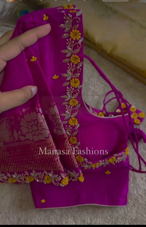 Simple Kasu Maggam Work Blouses, Machine Maggam Work, Pattu Saree Maggam Work Designs, Aari Work Blouse With Border, Simple Maggam Designs For Blouses, Mirror Work Blouse Design For Pattu Sarees, Pink Blouse Work Designs Pattu, Simple Maggam Work Designs For Blouses, Simple Computer Work Designs For Blouses